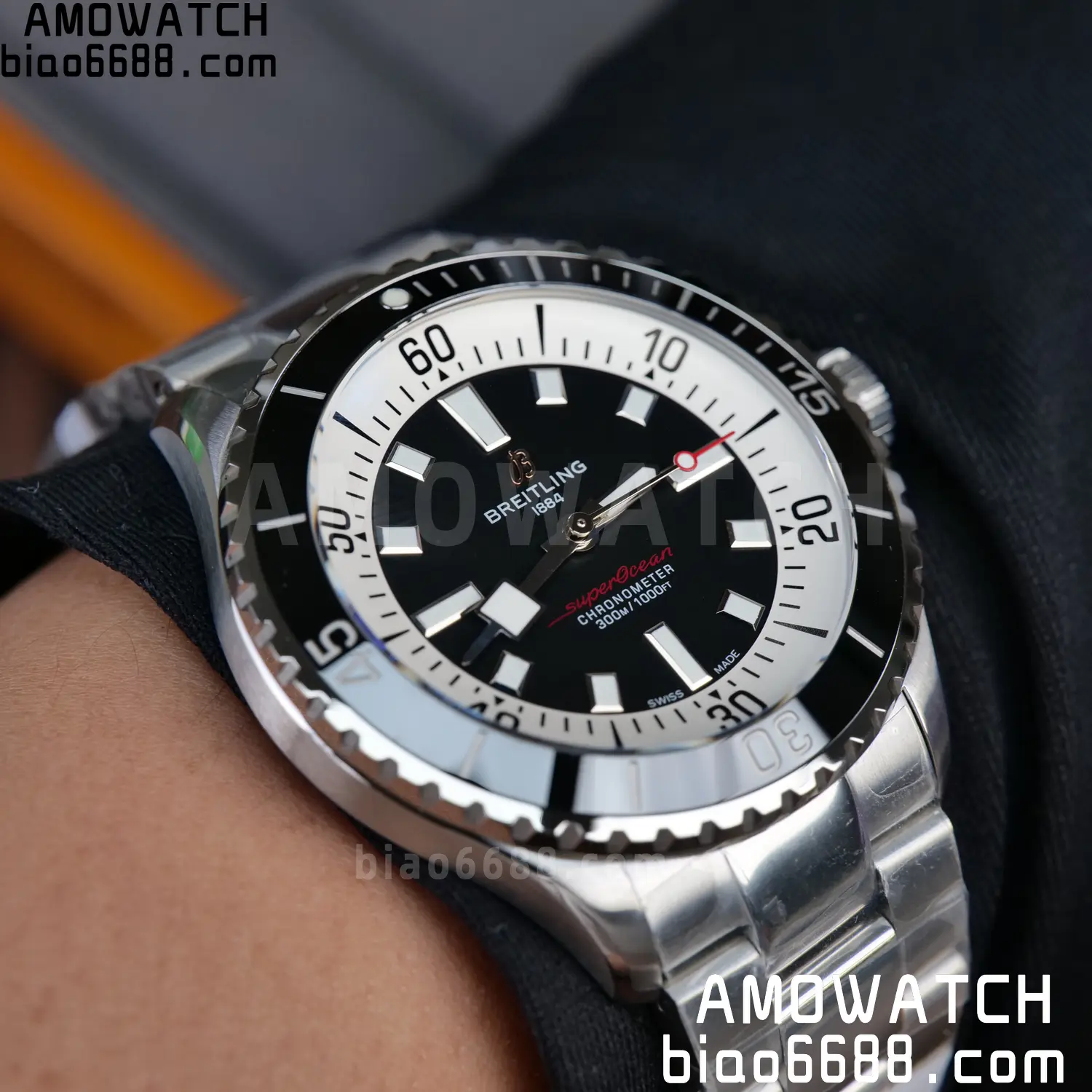 Breitling Superocean 42 SS BLF 1:1 Best Edition Black Dial on SS Bracelet A2824 - Image 31