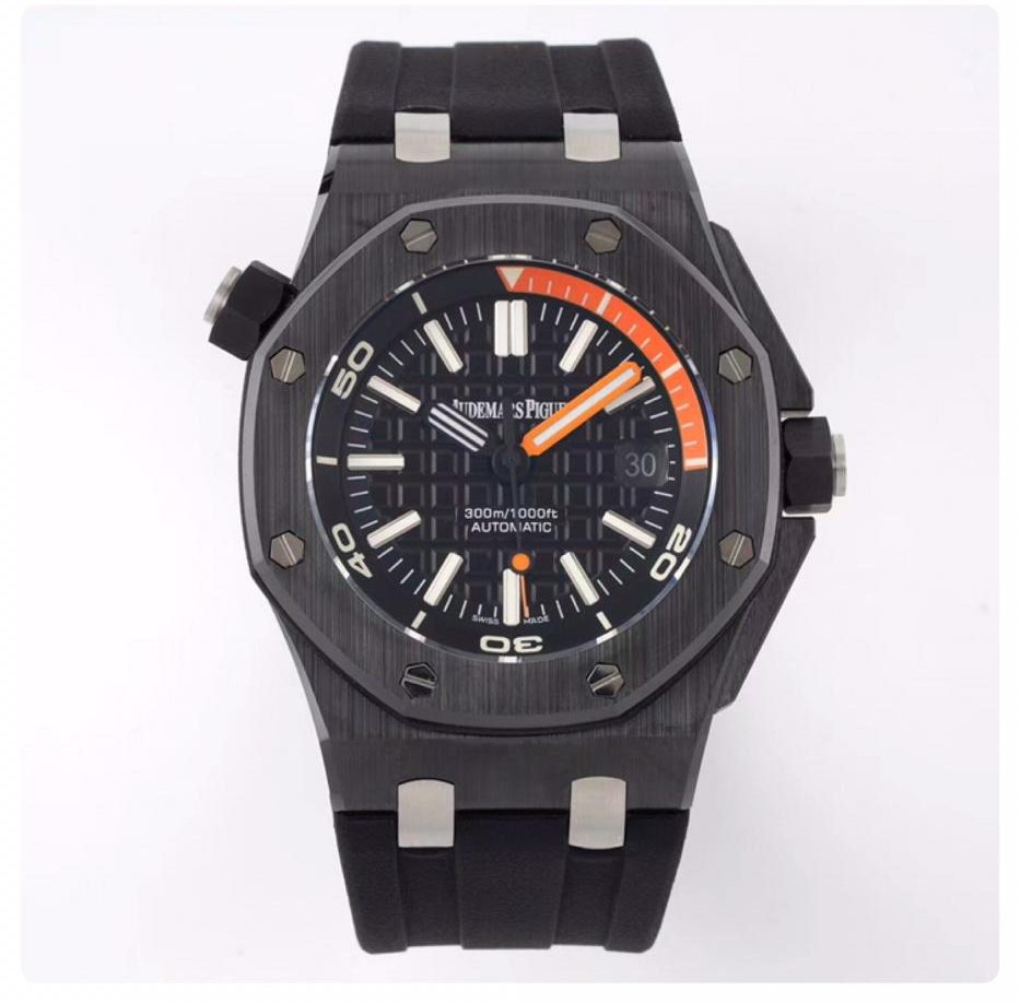 AP Royal Oak Offshore Diver 42mm 15707CE.OO.A002CA.01 IPF 1:1 Best Edition Black Dial on rubber strap