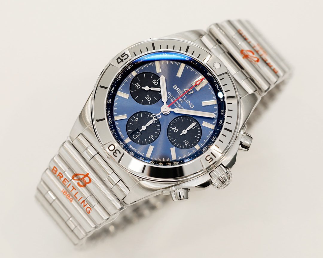 Breitling Chronomat AB01344A1C1A1 42mm GFactory 1:1 Best Edition Blue Dial on SS Bracelet A7750