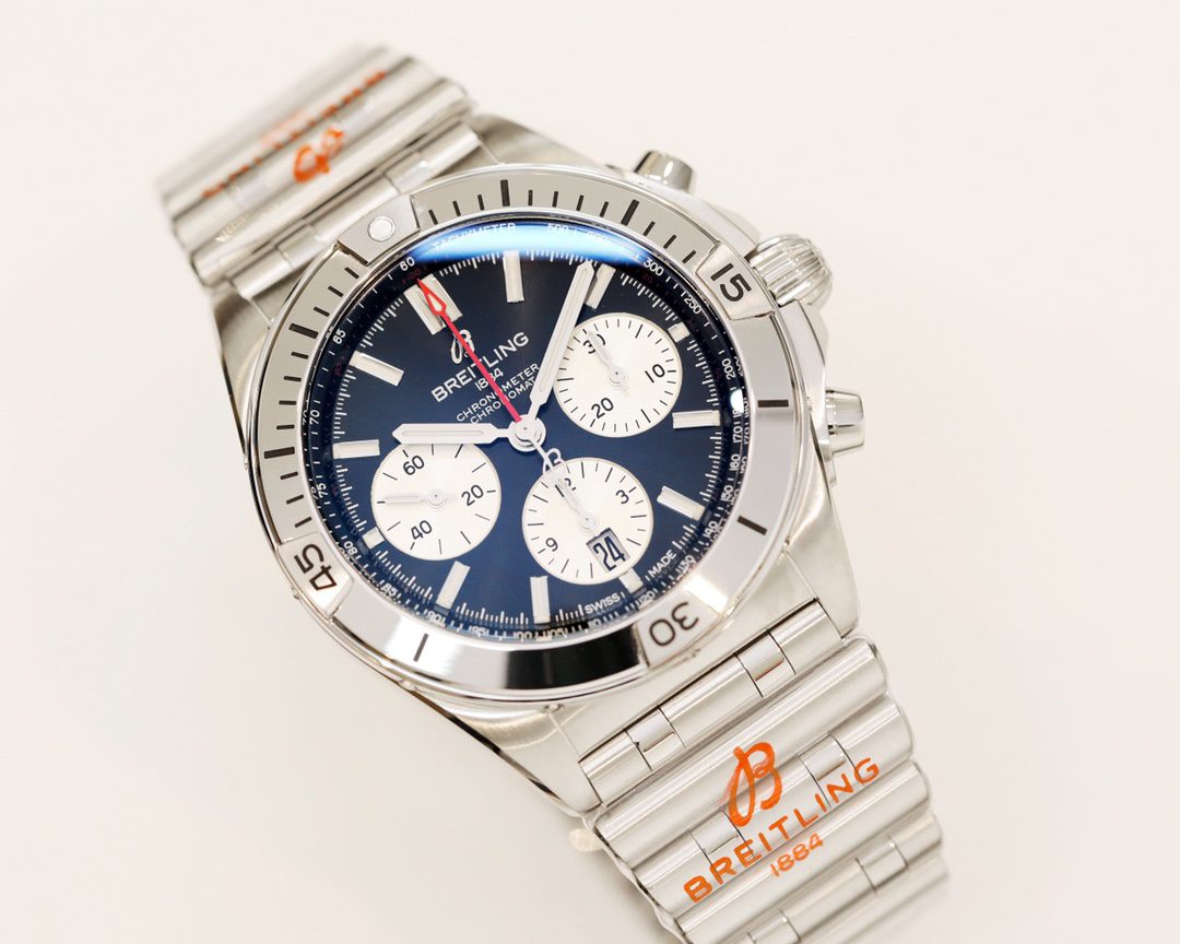 Breitling Chronomat AB0134101B1A1 42mm GFactory 1:1 Best Edition Black Dial on SS Bracelet A7750 - Image 2