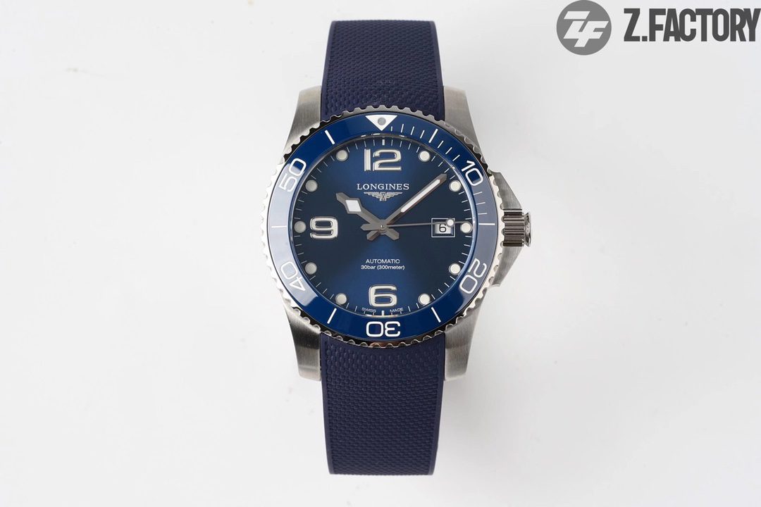 론진 하이드로 콘퀘스트 41mm L3.781.4.96.9 ZF 공장 1:1 베스트 에디션 러버 스트랩 A2824 무브먼트 다이버 워치
