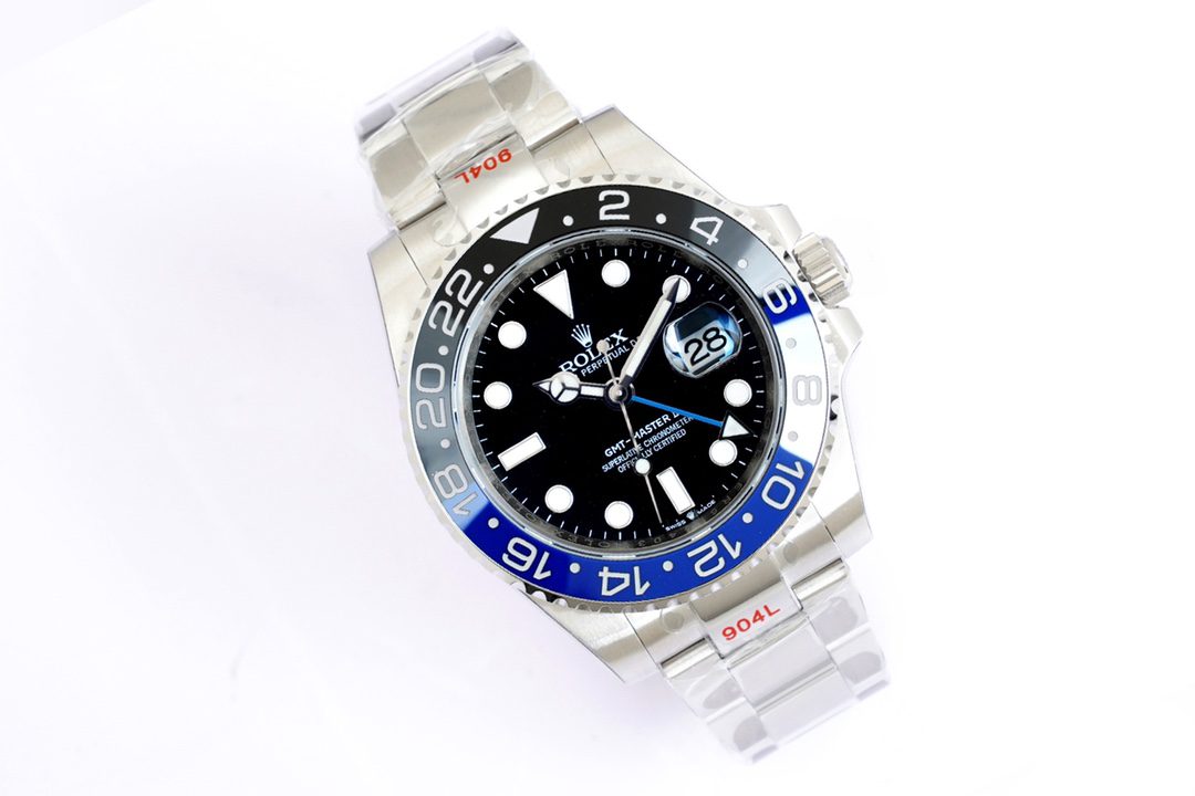 롤렉스 GMT 마스터 II 126710blnr-0003 40MM EW 공장 1:1 최고급 에디션 904L 스테인리스 스틸 케이스 시계 A3186 무브먼트