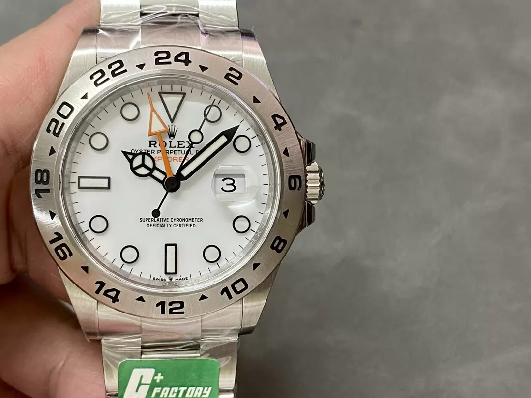 Rolex Explorer II 42mm 226570 904L SS C+F 1:1 Best Edition White Dial on Bracelet Super Clone VR3285