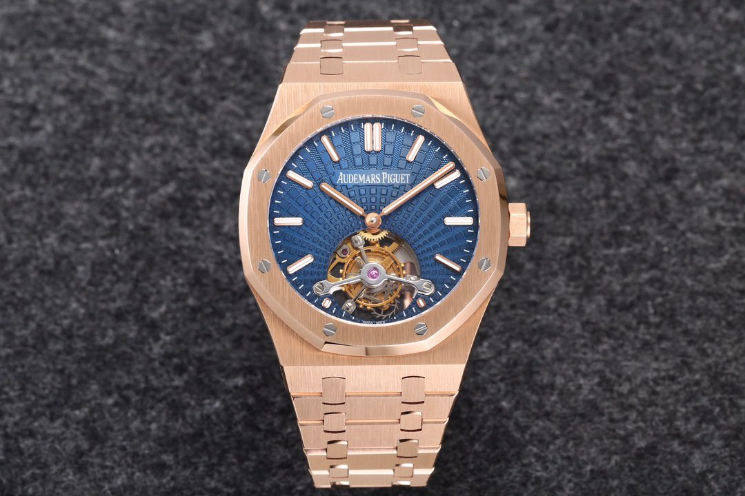 오데마 피게 로열 오크 41mm 26522OR R8 공장 1:1 베스트 에디션 투르비용 무브먼트 시계