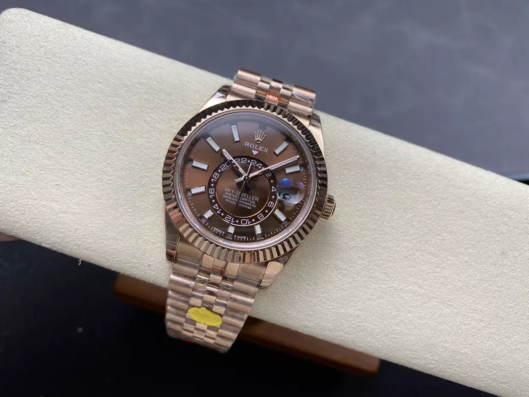 Rolex Sky-Dweller RG 336935 Noob Factory Best Edition Brown Dial on RG Jubilee Bracelet - Image 4
