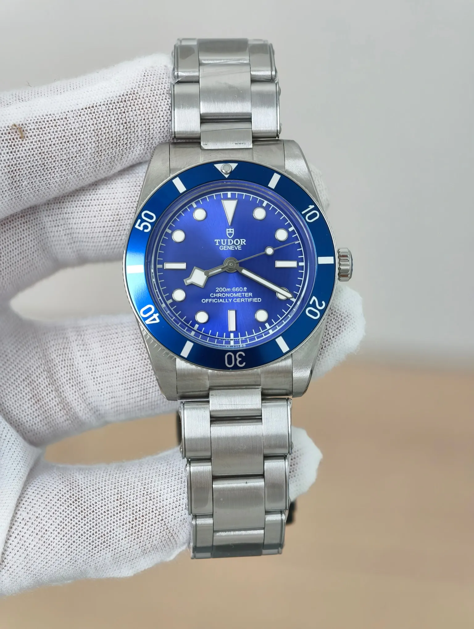 Tudor Heritage Black Bay M79000N 37mm SS ZF 1:1 Best Edition Blue Dial Blue Bezel on SS Bracelet A2824