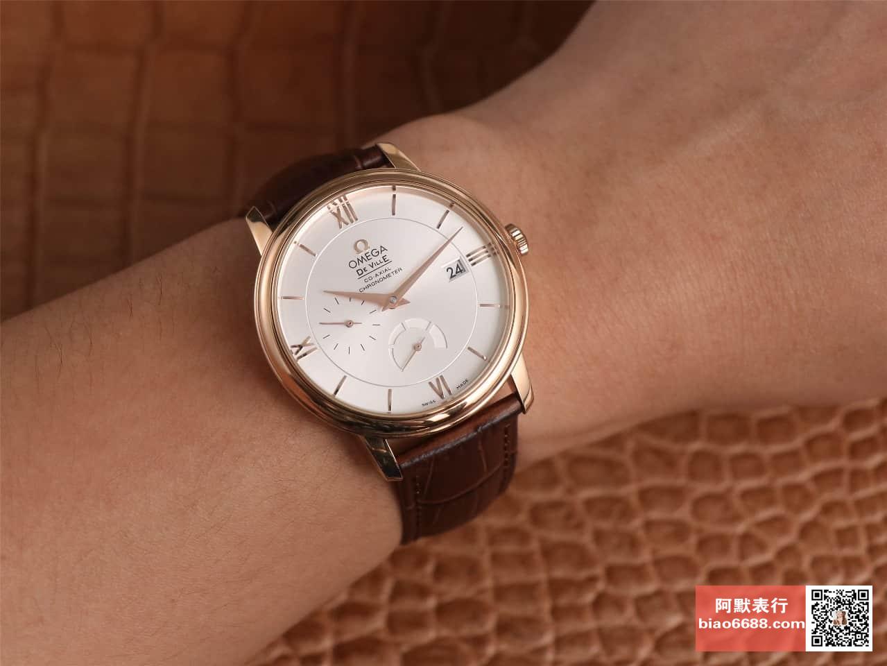 OMEGA De Ville 424.53.40.21.02.001 AZF 1:1 Best Edition White Dial and Brown Belt MIYOTA 9015
