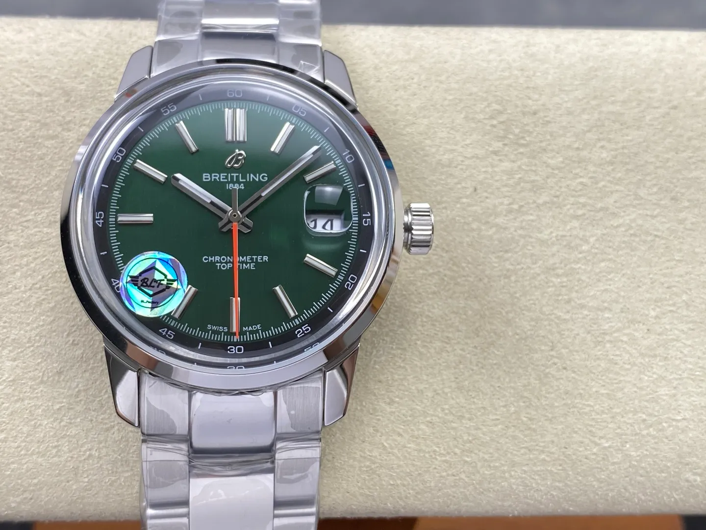 Breitling Top Time B31 BLF 1:1 Best Edition Green Dial on SS Bracelet AB31