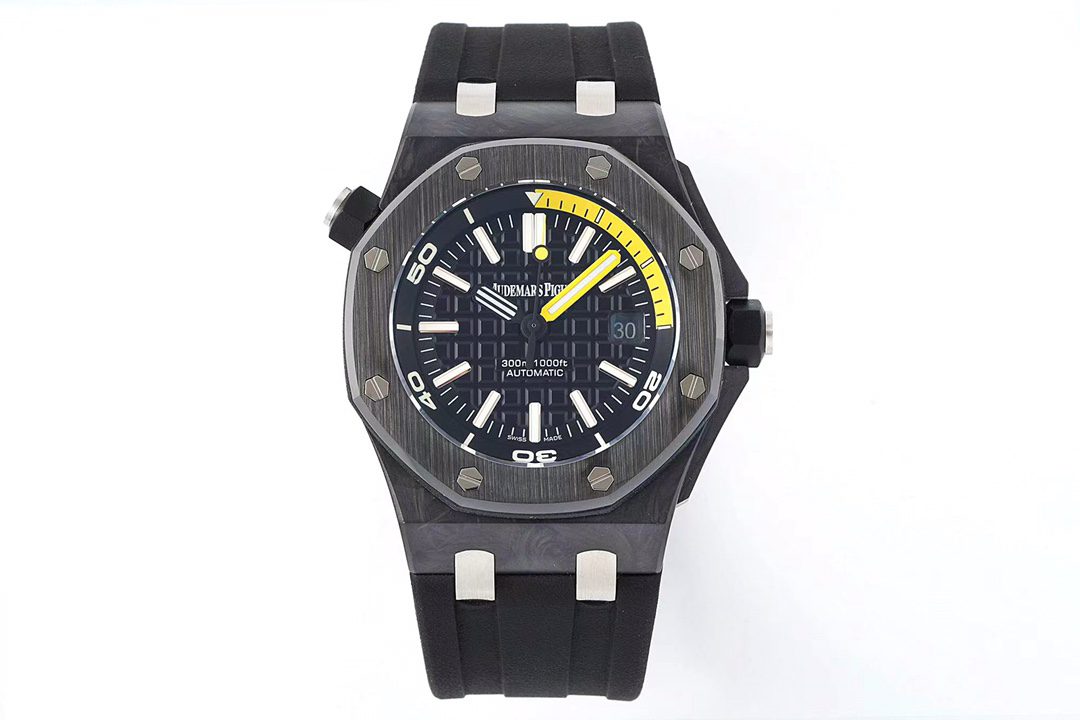 AP Royal Oak Offshore Diver 42mm 15706AU.OO.A002CA.01 IPF 1:1 Best Edition Black Dial on rubber strap