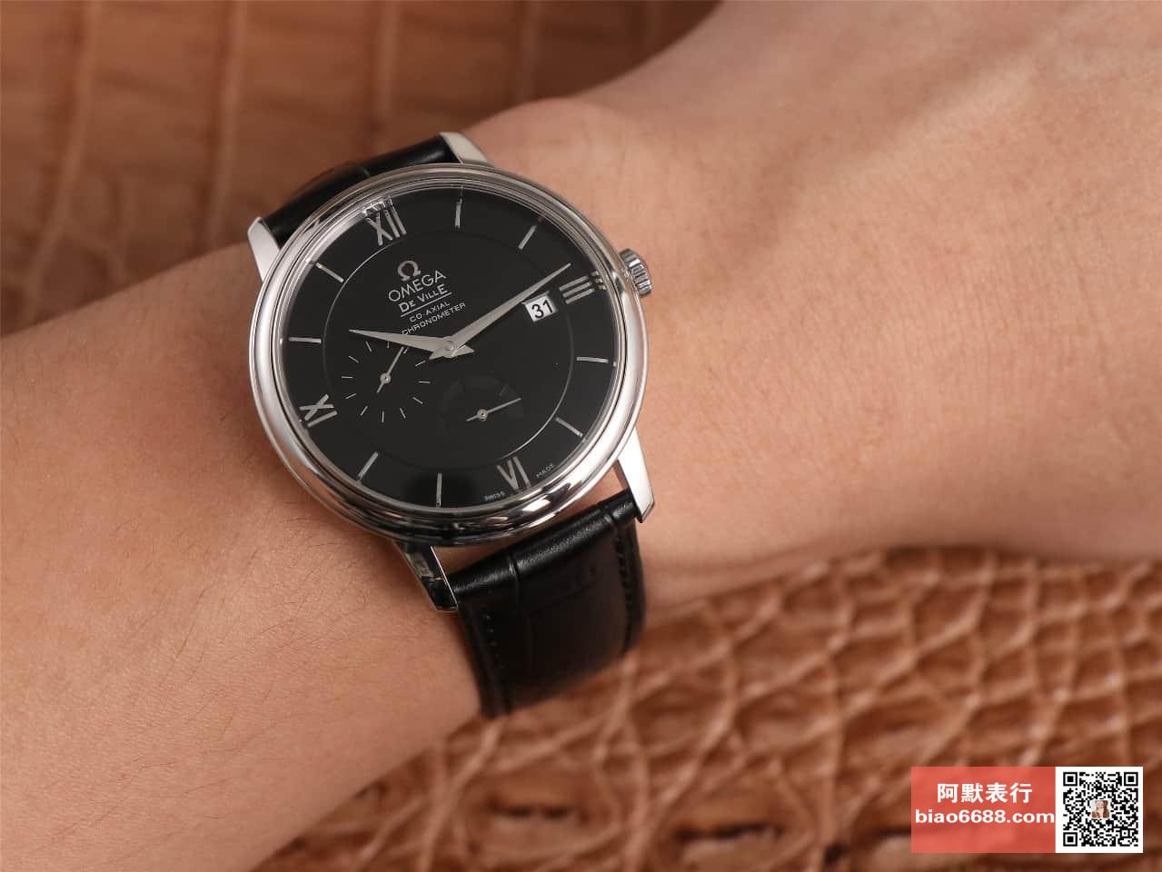 OMEGA De Ville 424.13.40.21.06.001 AZF 1:1 Best Edition Black Dial and Black Belt MIYOTA 9015