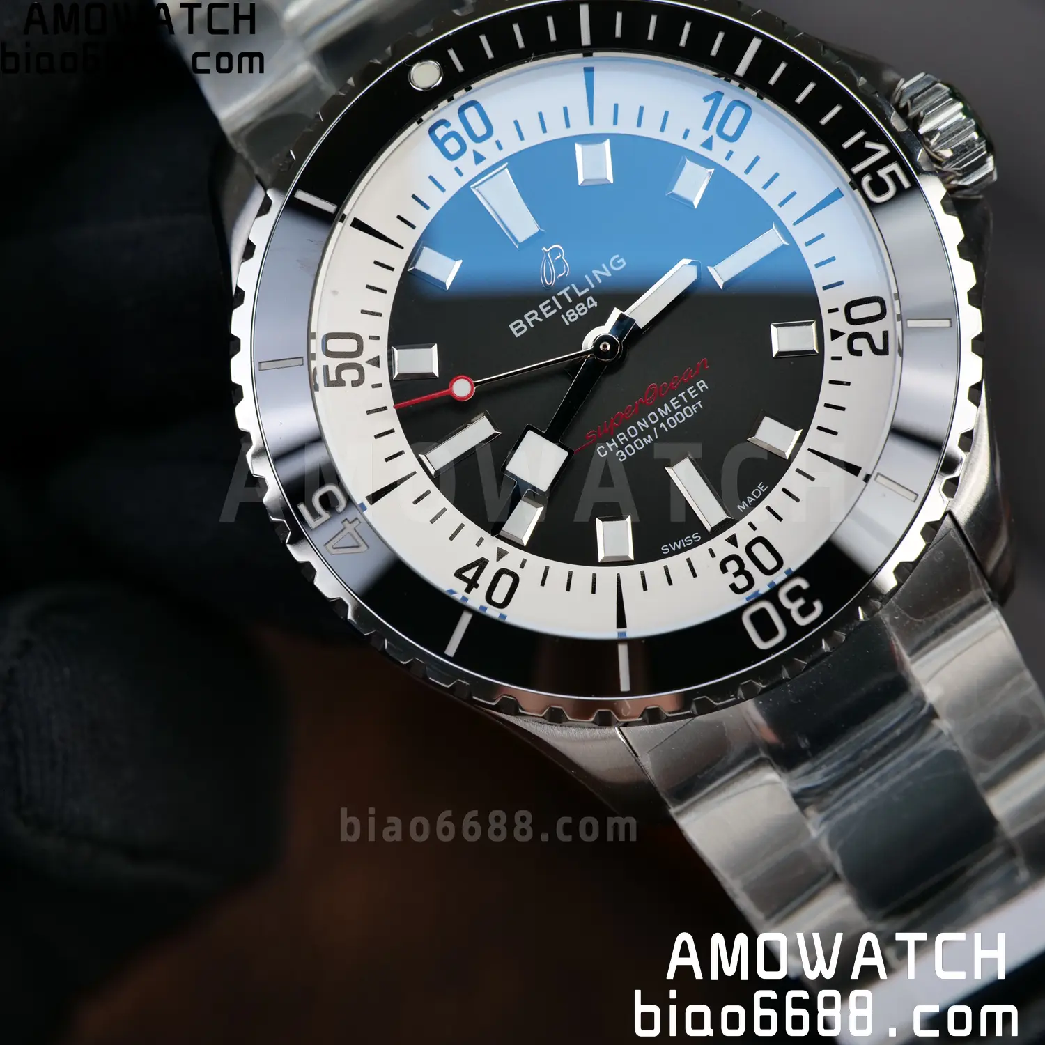 Breitling Superocean 42 SS BLF 1:1 Best Edition Black Dial on SS Bracelet A2824 - Image 16