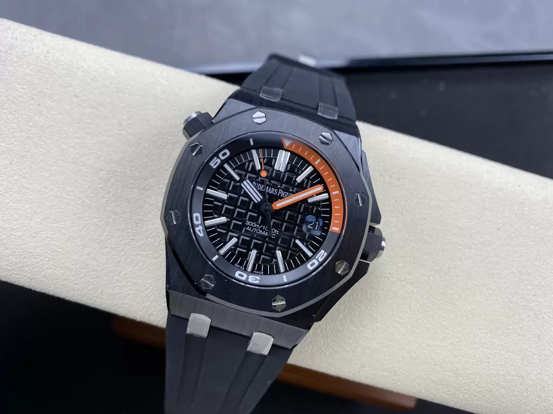Audemars Piguet Royal Oak Offshore Diver 15707 Black Ceramic APS Factory 1:1 Best Edition SA3120 Super Clone - Image 5