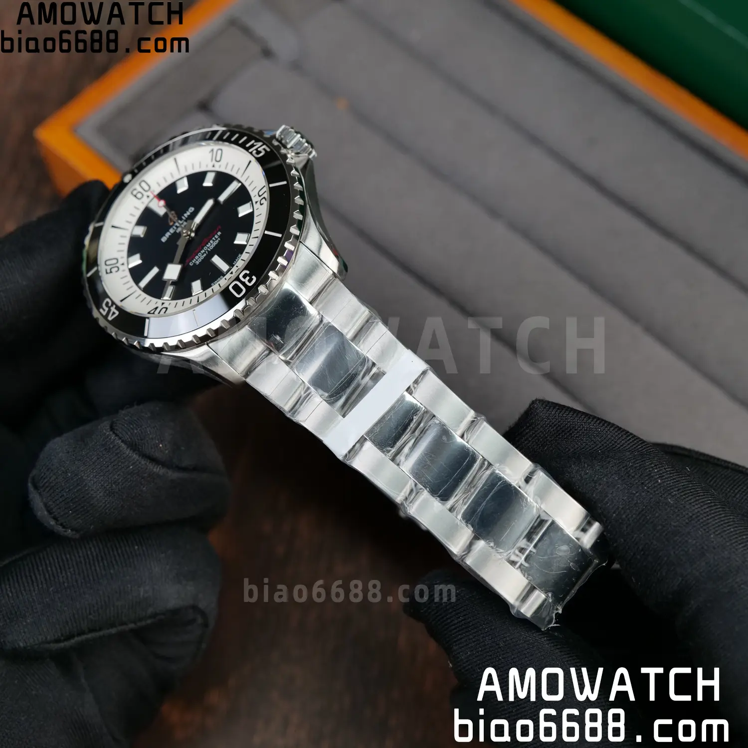 Breitling Superocean 42 SS BLF 1:1 Best Edition Black Dial on SS Bracelet A2824 - Image 7