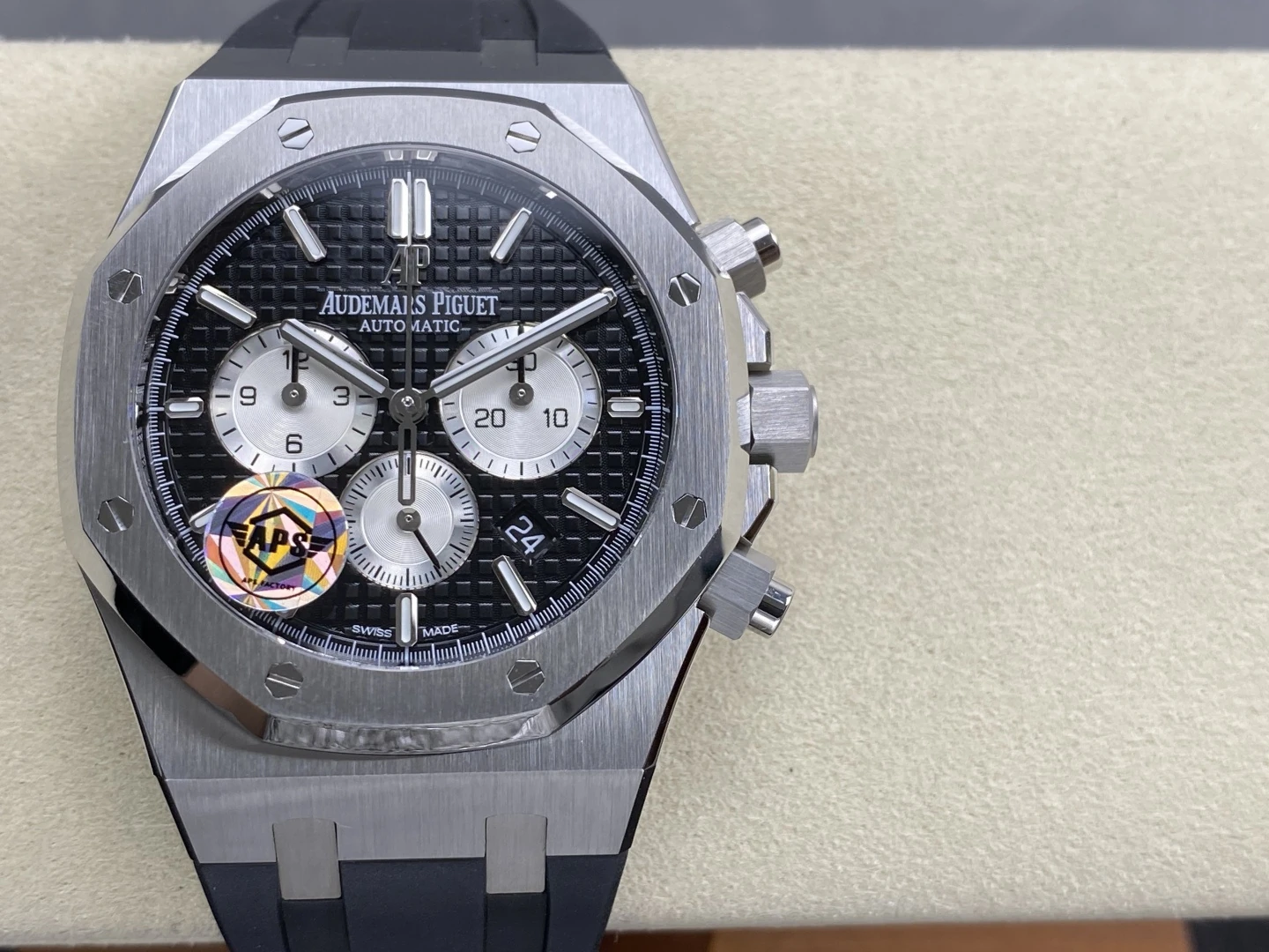 AP Royal Oak Chrono 26331 SS APSF 1:1 Best Edition Blue Dial on Blue Rubber Strap A2385
