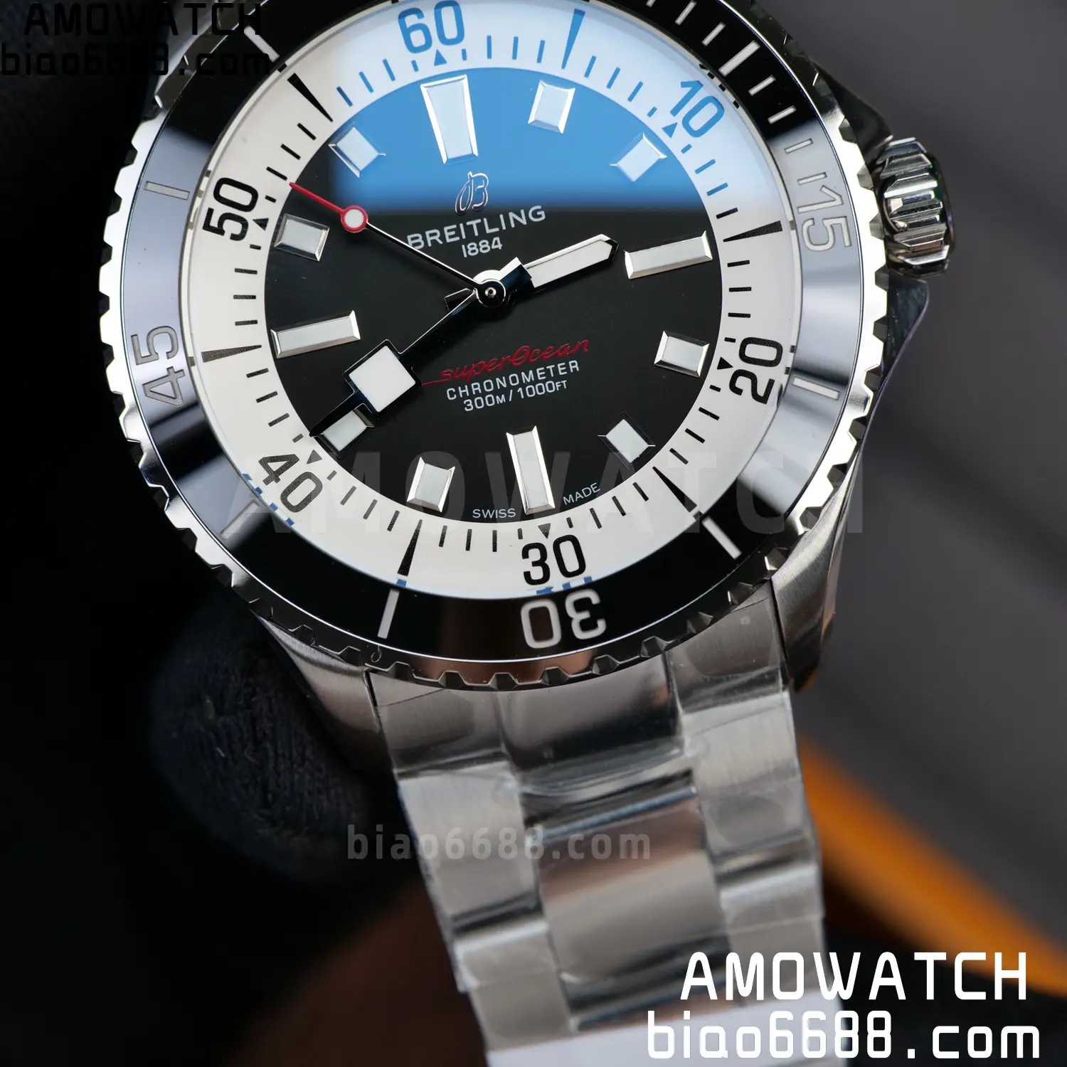 Breitling Superocean 42 SS BLF 1:1 Best Edition Black Dial on SS Bracelet A2824 - Image 17