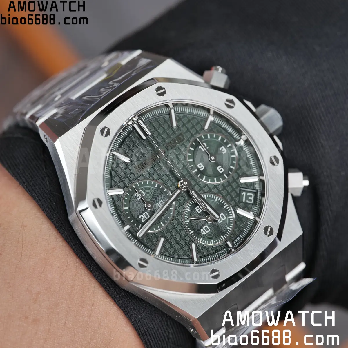Royal Oak Chrono 26240 SS TOPF 1:1 Best Edition Green Dial on SS Bracelet SA4401 Super Clone