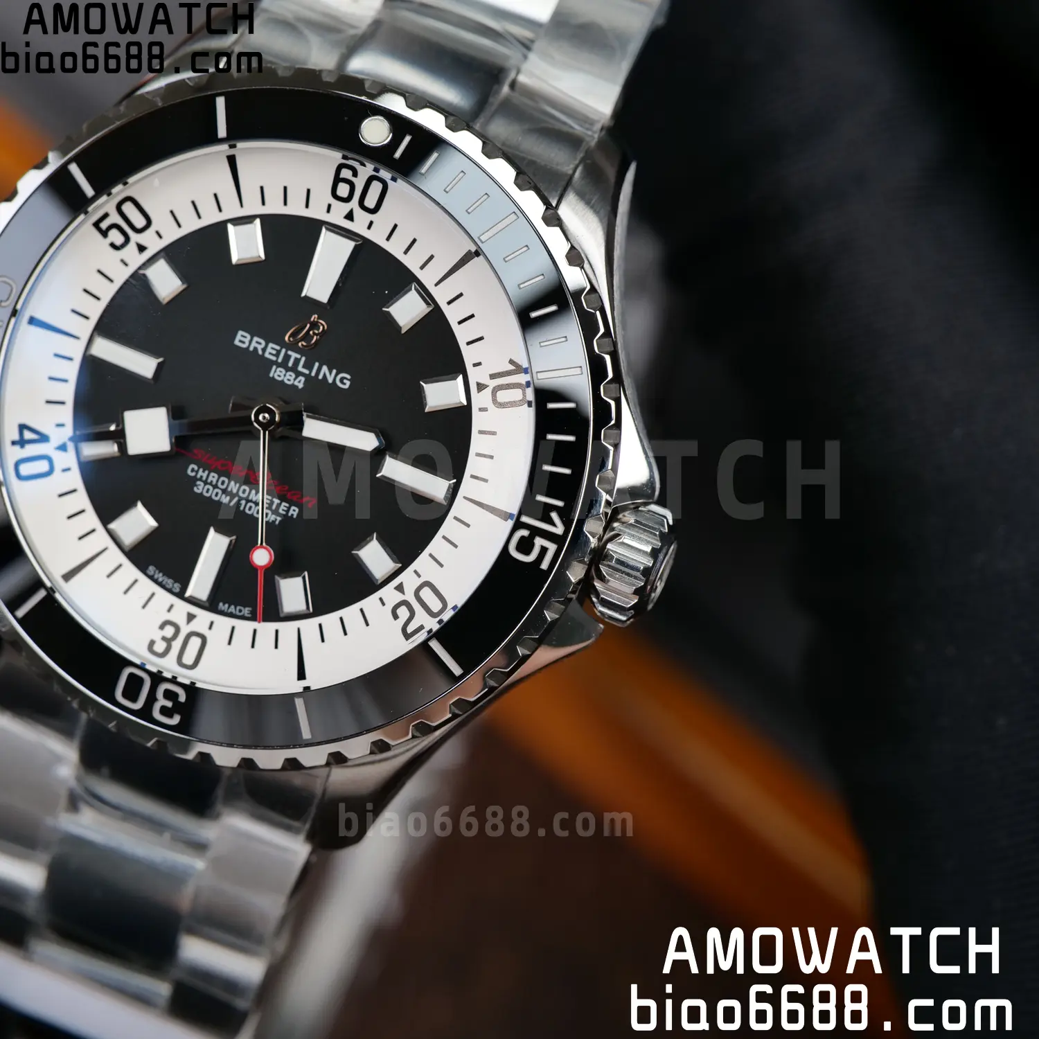 Breitling Superocean 42 SS BLF 1:1 Best Edition Black Dial on SS Bracelet A2824 - Image 11