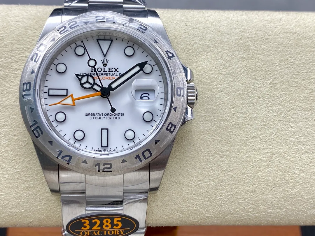 Rolex Explorer II 42mm 226570 Black 904L SS QF 1:1 Best Edition White Dial on Bracelet DD3285