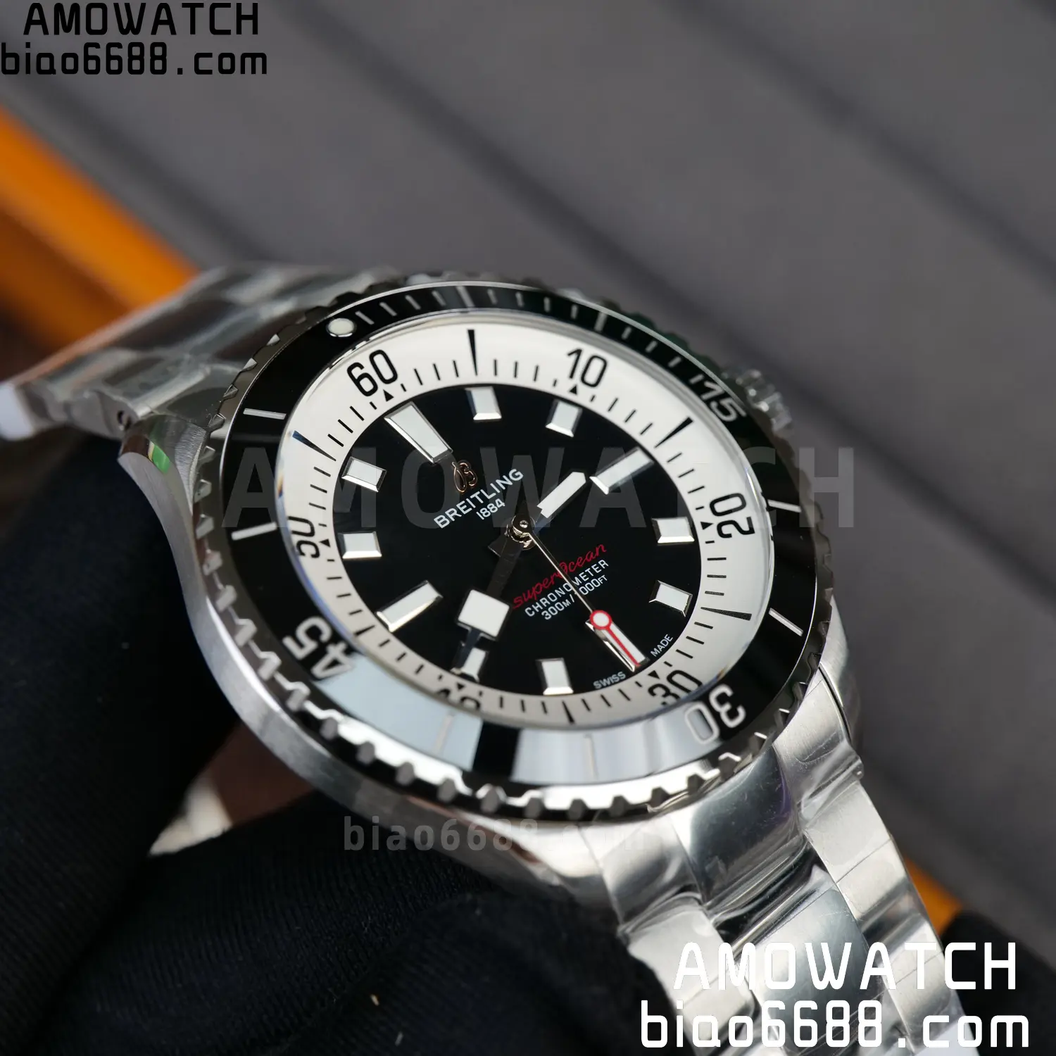 Breitling Superocean 42 SS BLF 1:1 Best Edition Black Dial on SS Bracelet A2824 - Image 12