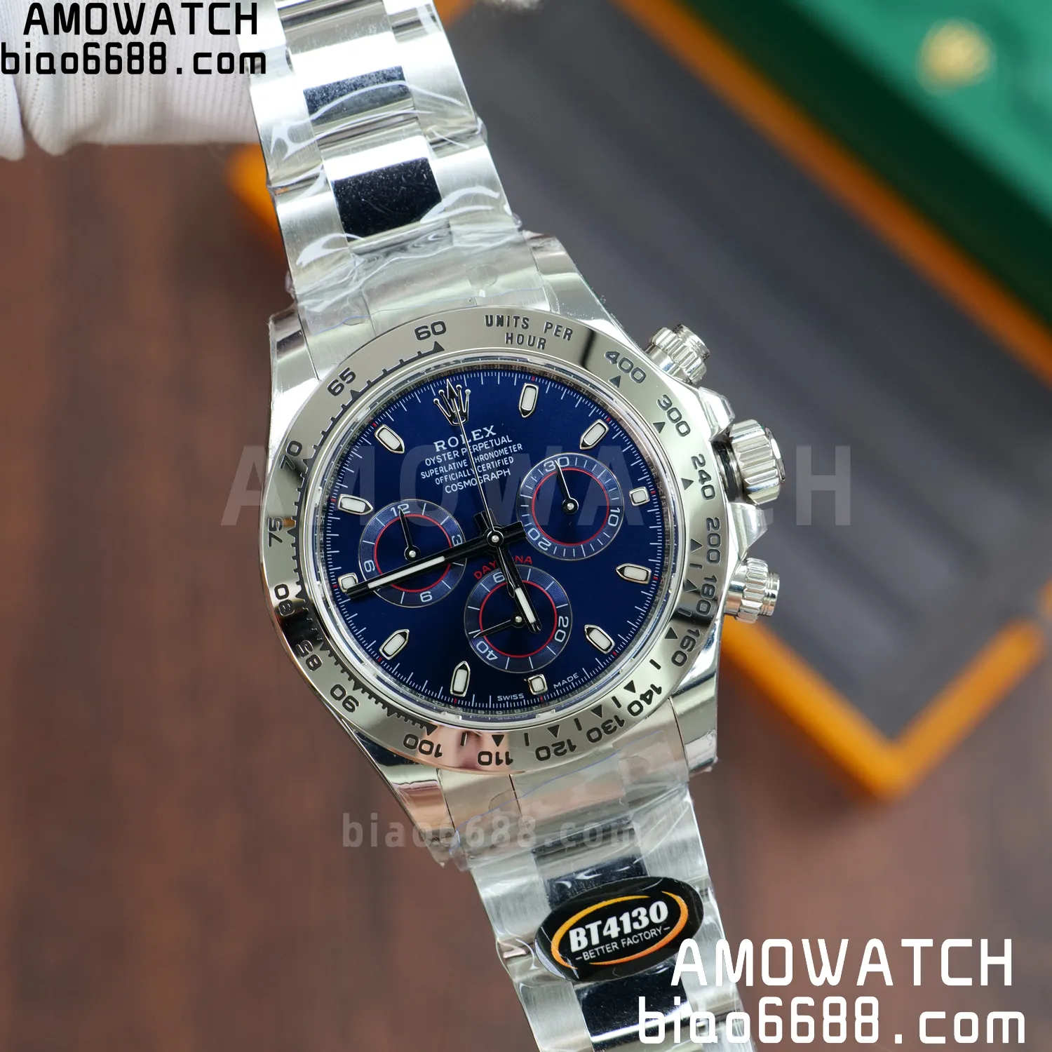ROLEX 데이토나 116506-0002 BT 공장 1:1 베스트 에디션 블루 다이얼 SS 브레이슬릿 SA4130 v2