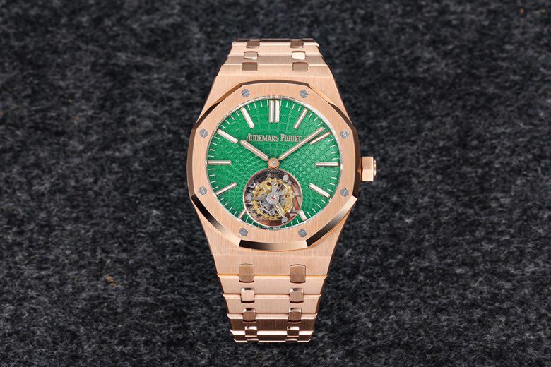 AP 로열 오크 41mm 26533OR.OO.1220OR.01 RG R8F 1:1 베스트 에디션 그레이 다이얼 RG 브레이슬릿 A2950 투르비용