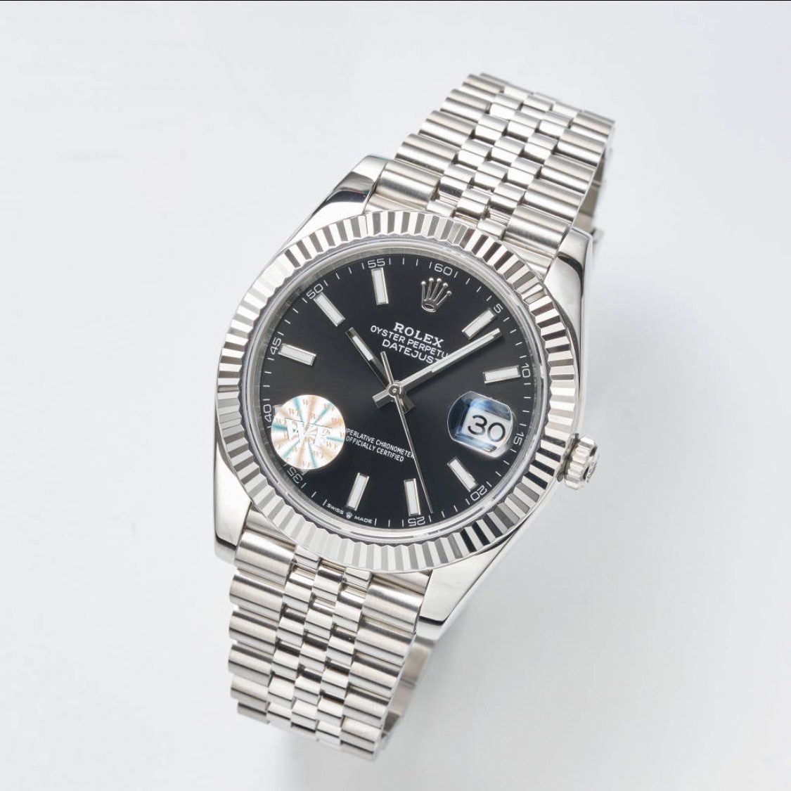 Rolex Datejust 41mm 126334 WF 1:1 Best Edition 904L Stainless Steel Black Dial SS Bracelet SA3235 - Image 2