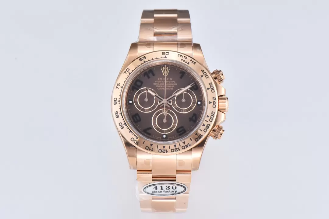Rolex Daytona 116505-0010 Clean Factory 1:1 Best Edition Chocolate Dial Black Markers on RG Bracelet SA4130 V2
