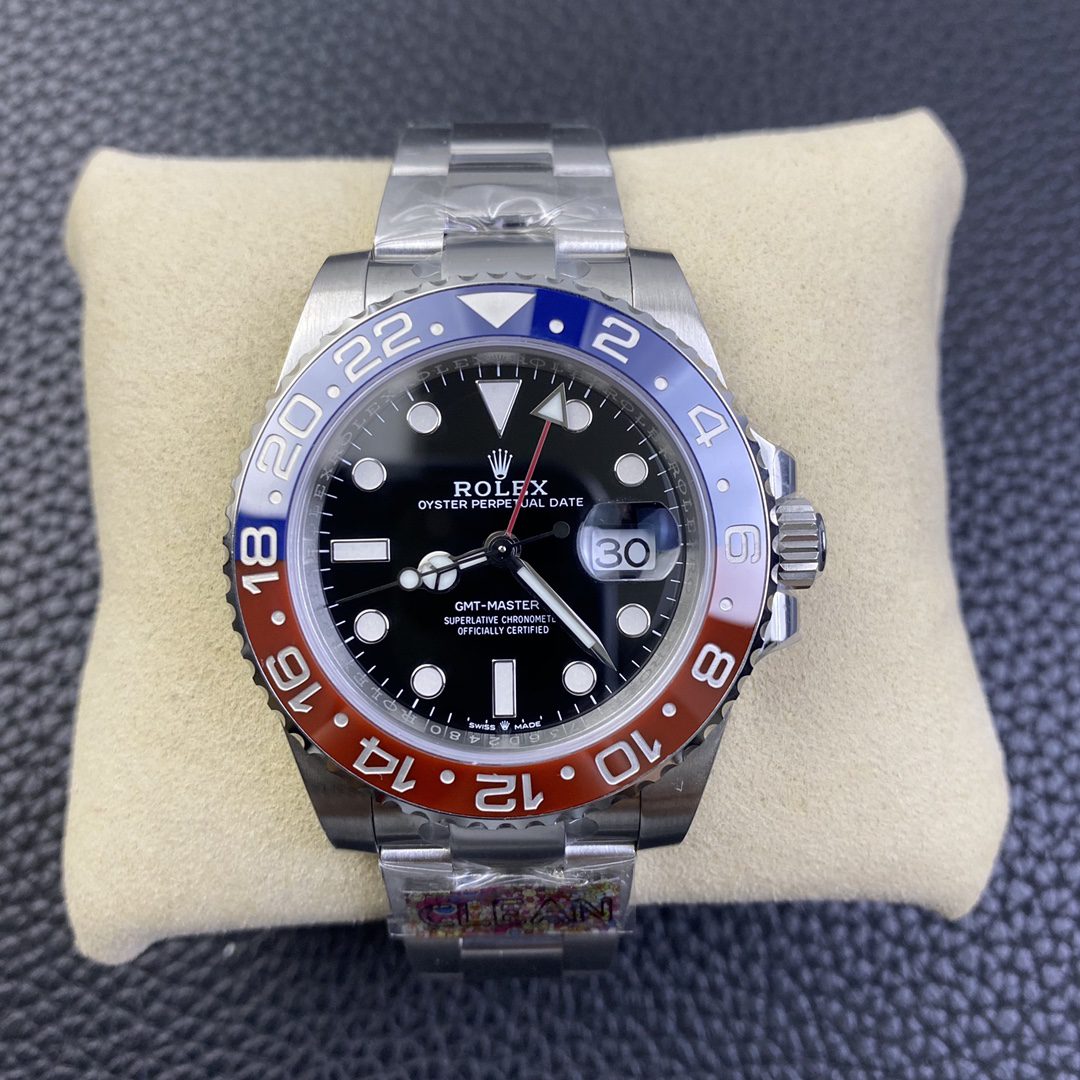 Rolex GMT Master II 40mm 126710BLOR Clean Factory 1:1 Best Edition 904L SS Case Watch A3285 Green Hands