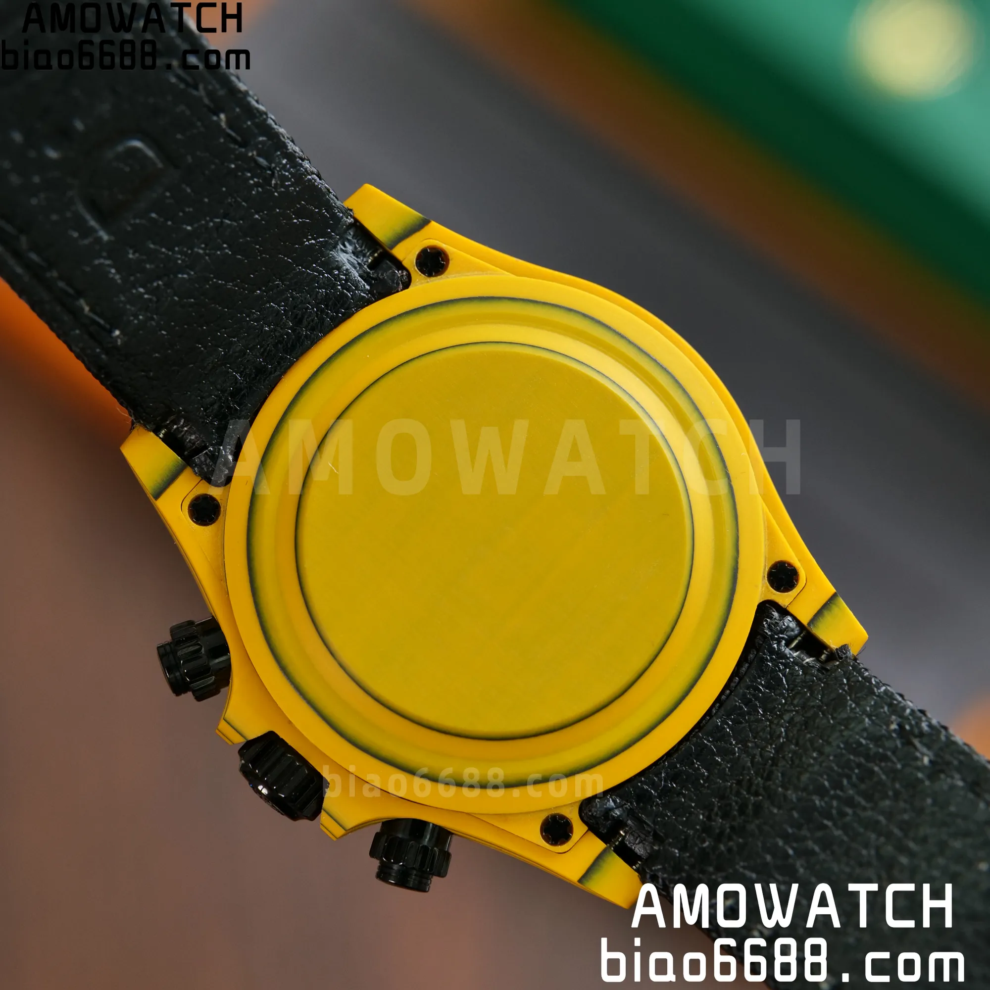 Daytona DIW Yellow Carbon DIWF 1:1 Best Edition Yellow/Black Dial on Black Nylon Strap SA4130 - Image 14