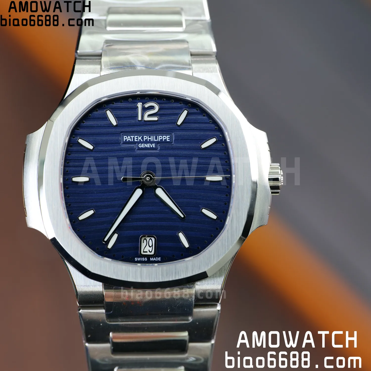 PP Nautilus 7118 Ladies DDF 1:1 Best Edition Blue Dial on SS Bracelet A324 Super Clone