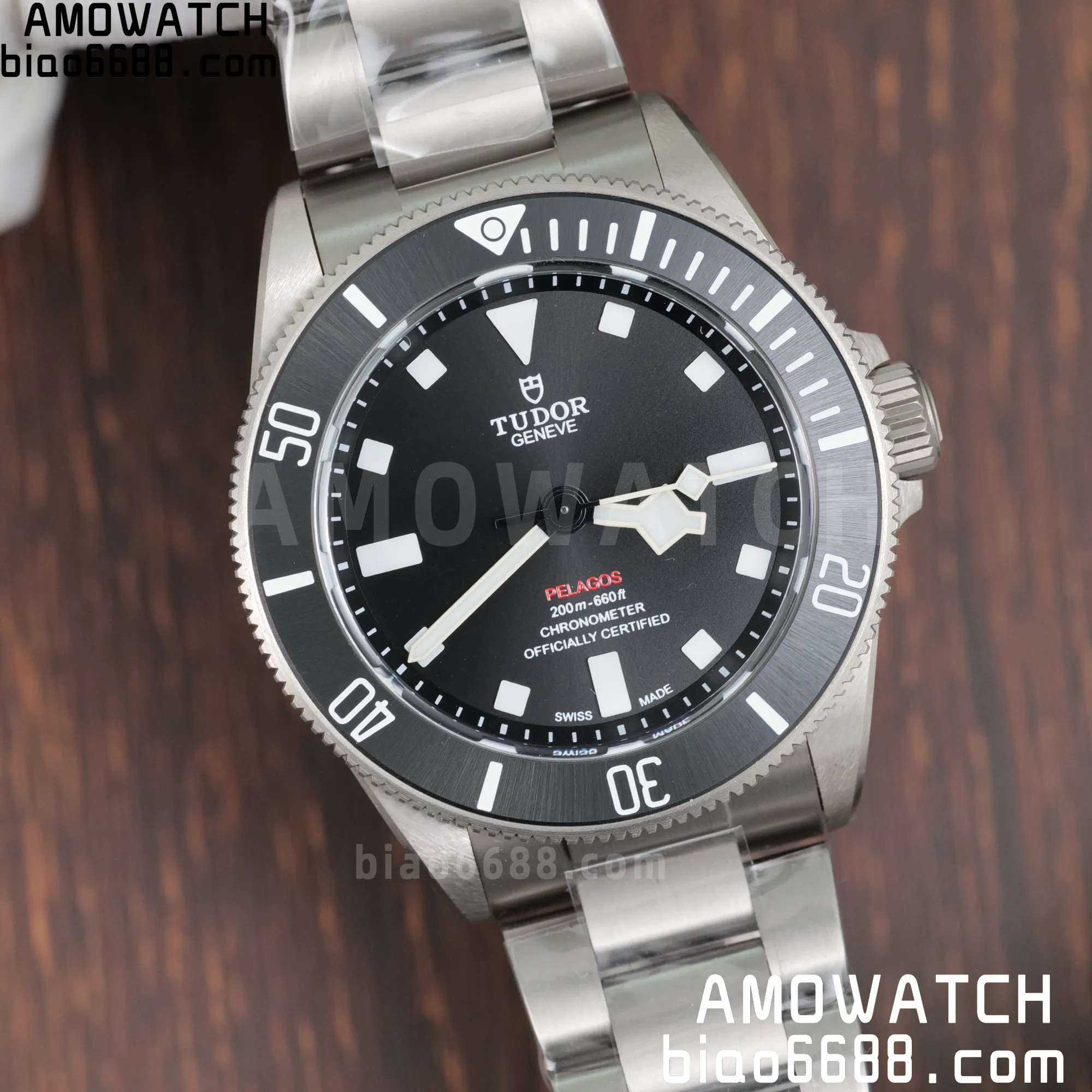 튜더 펠라고스 39mm 티타늄 ZF 1:1 베스트 에디션 블랙 다이얼 티타늄 브레이슬릿 A2824