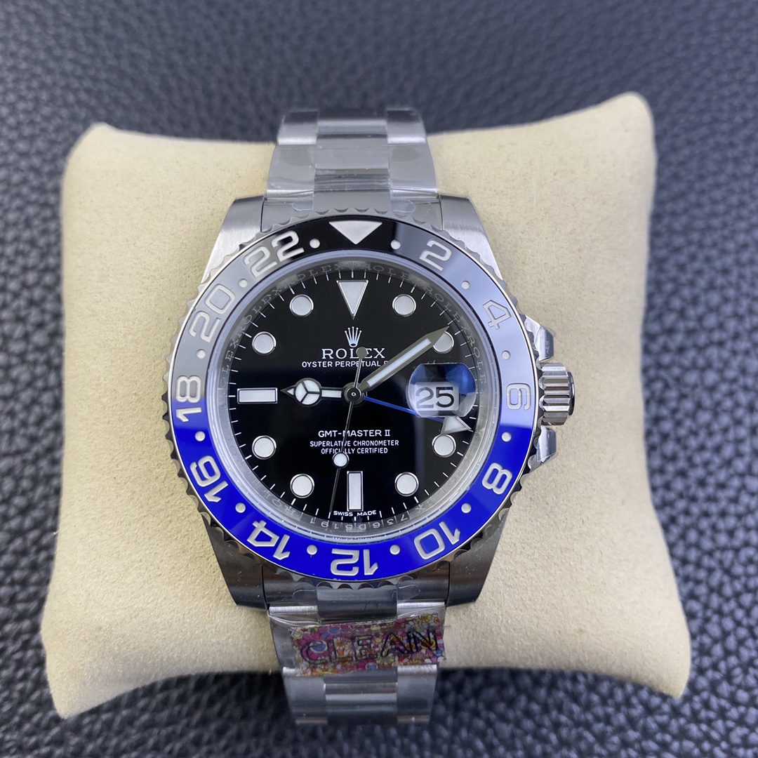 Rolex GMT Master II 40mm 126710BLNR-0003 Clean Factory 1:1 Best Edition 904L SS Case Watch A3285 Green Hands