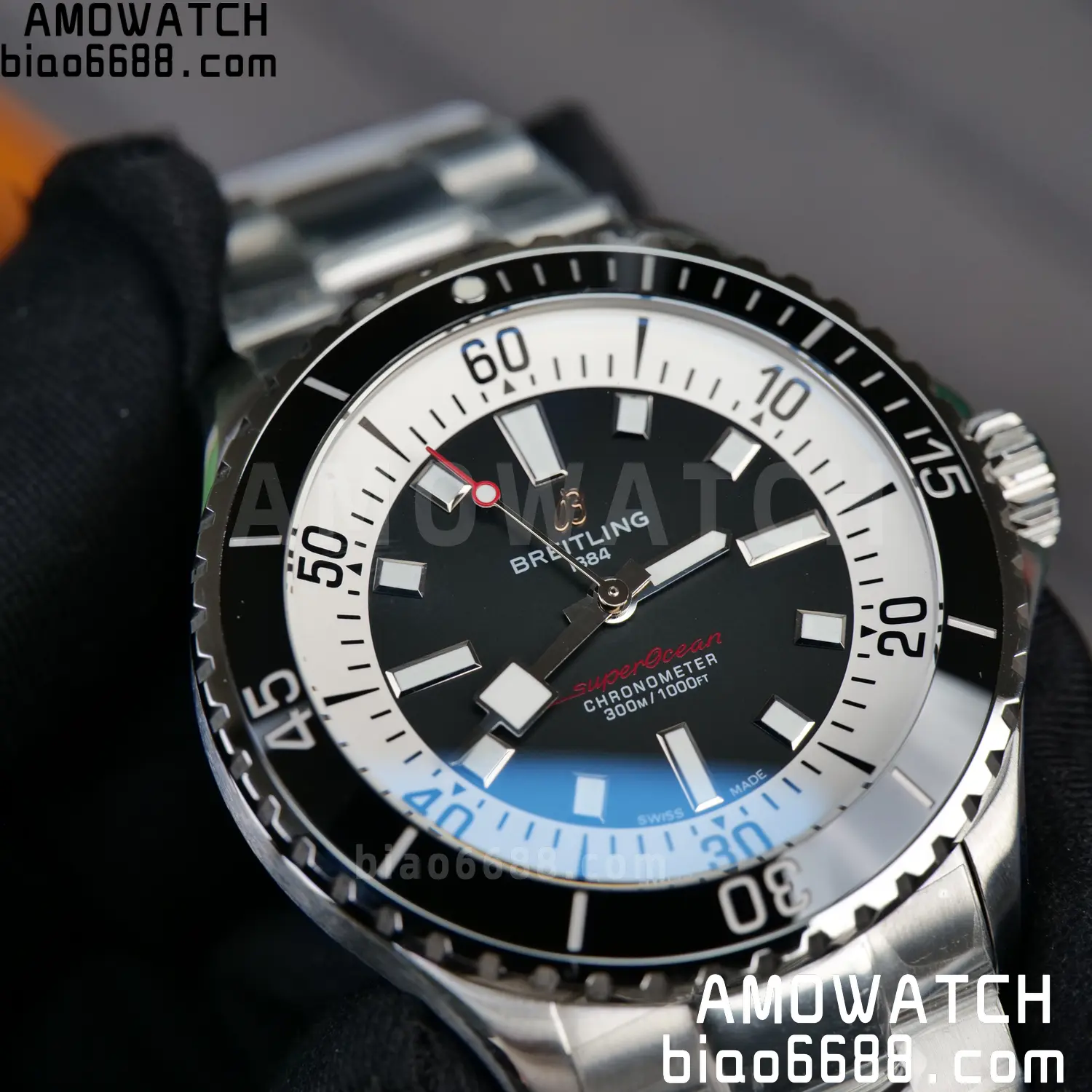 Breitling Superocean 42 SS BLF 1:1 Best Edition Black Dial on SS Bracelet A2824 - Image 18