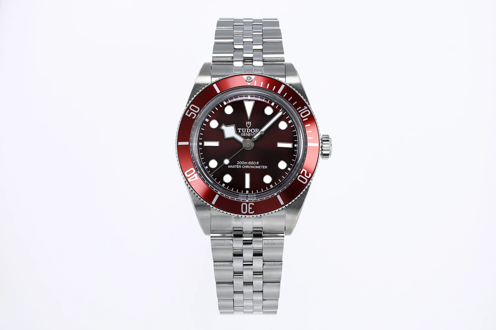 블랙 베이 58 39mm 스테인리스 스틸 ZF 1:1 베스트 에디션 레드 다이얼 쥬빌리 브레이슬릿 A2824