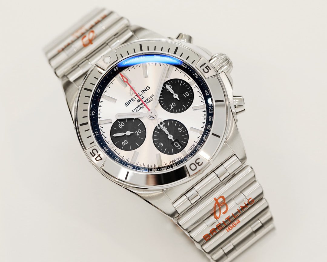 Breitling Chronomat AB0134101G1A1 42mm GFactory 1:1 Best Edition White Dial on SS Bracelet A7750