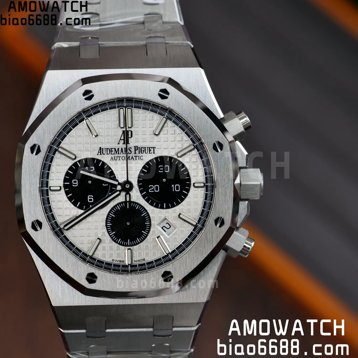 AP Royal Oak Chrono 26331 SS APSF 1:1 Best Edition White/Black Dial on SS Bracelet A2385