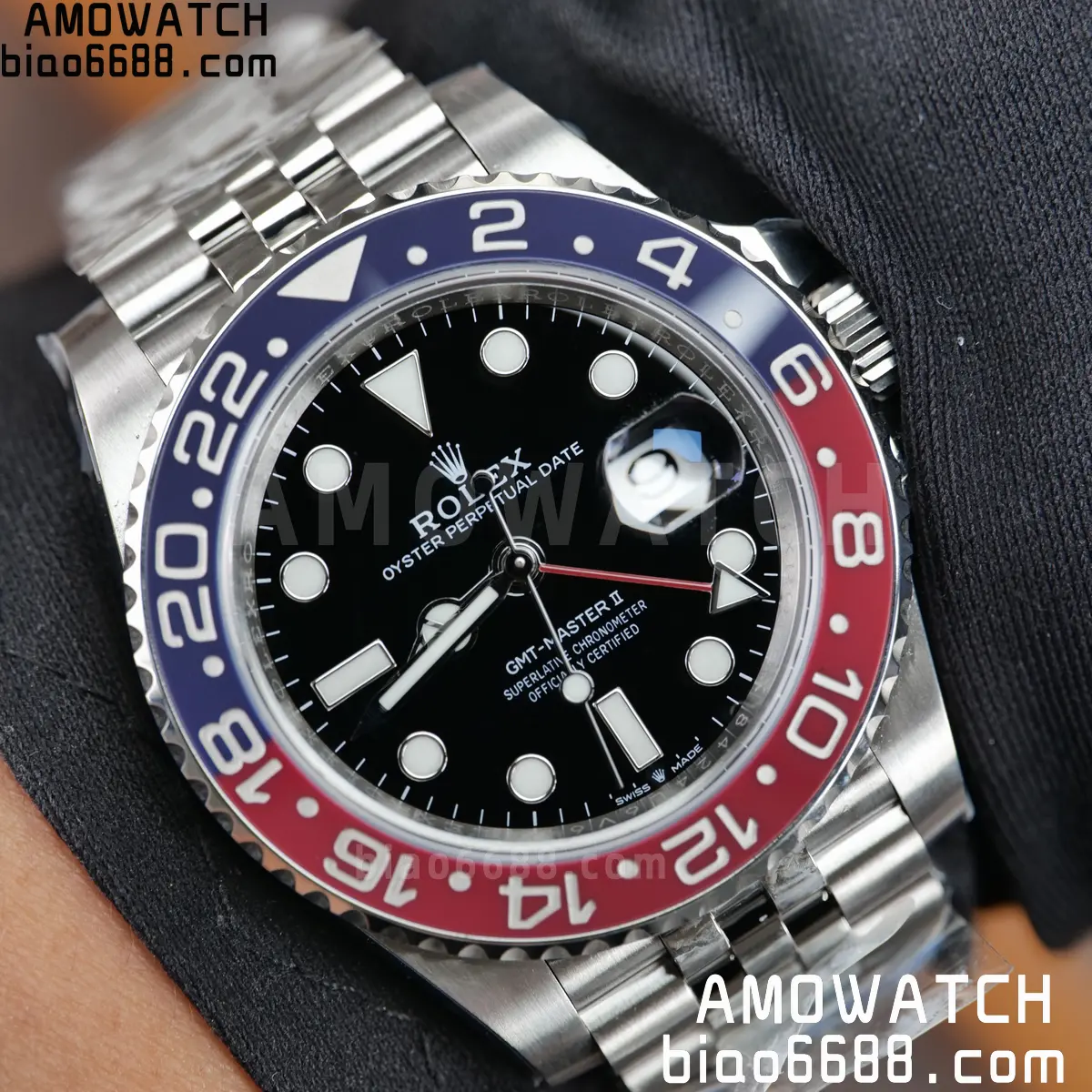 Rolex GMT-Master II 126710 BLRO 904L Steel ERF 1:1 Best Edition on Jubilee Bracelet JH3285 (Free Sprung)