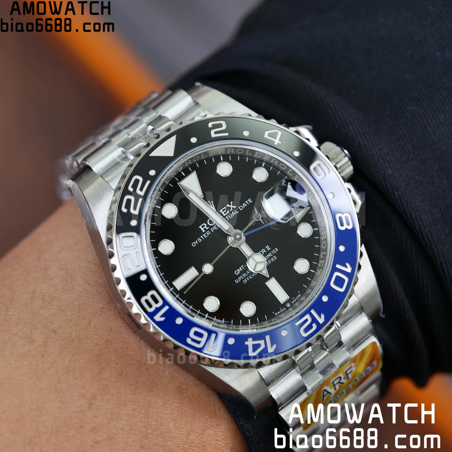 Rolex GMT-Master II 126710 BLRO Blue/Black Ceramic ARF Factory 1:1 Best Edition on Jubilee Bracelet DD3285 V2