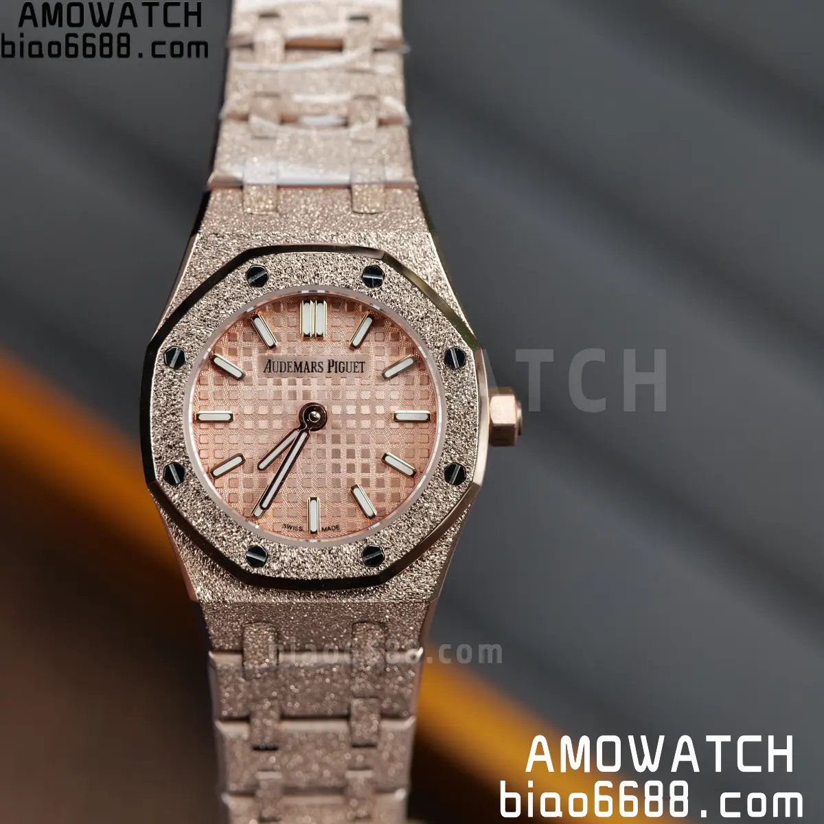 AUDEMARS PIGUET Lady Royal Oak 67630 23mm RG TW Best Edition Silver Dial Swiss Quartz