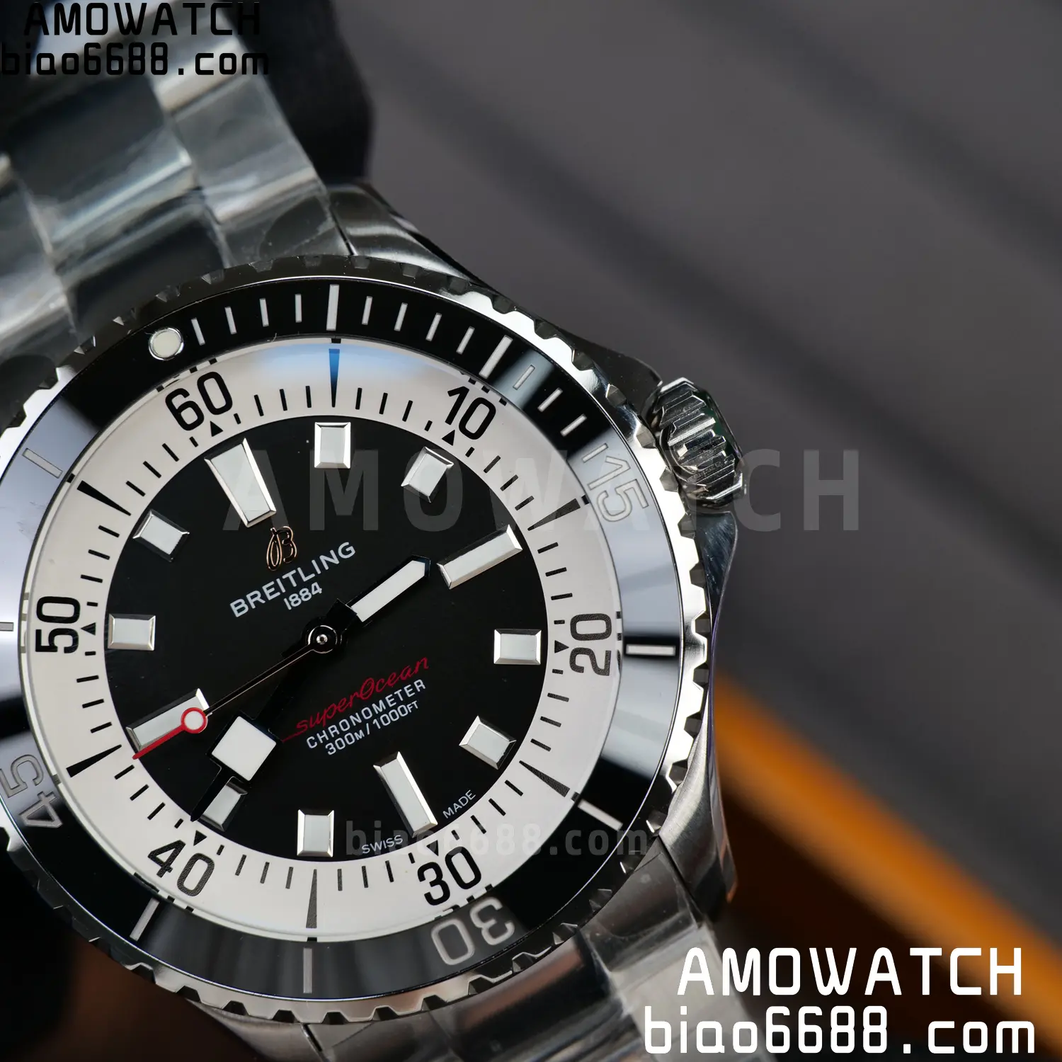 Breitling Superocean 42 SS BLF 1:1 Best Edition Black Dial on SS Bracelet A2824 - Image 15