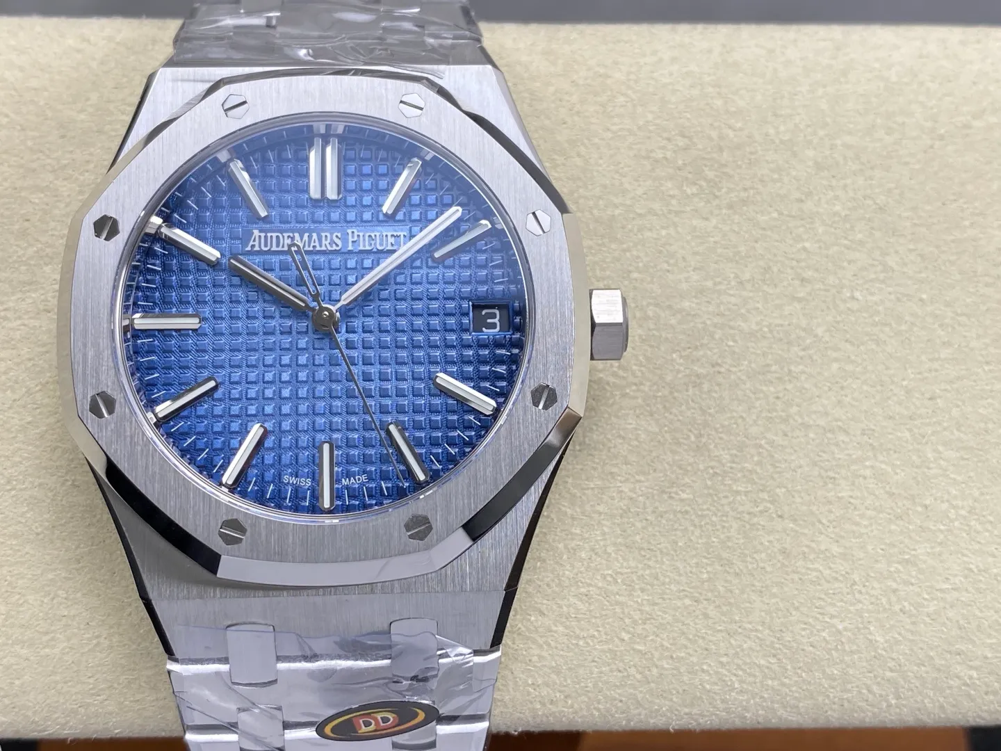 AP 로열 오크 41mm 15510 SS DDF 1:1 베스트 에디션 아이스 블루 다이얼 SS 브레이슬릿 DD4302 슈퍼클론 (중량형) 176g