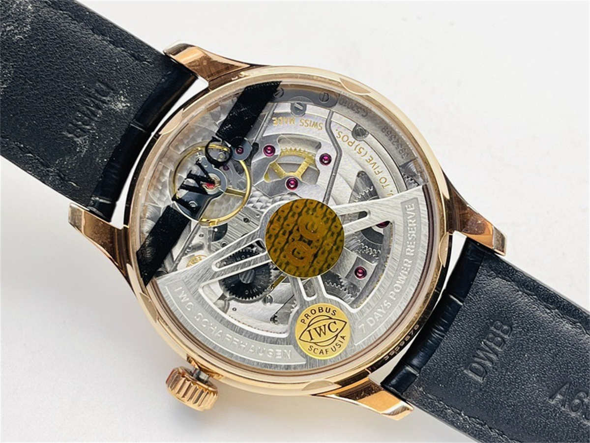 IWC IW500702 레플리카 – 포르투기저 7일 오토매틱 로즈 골드 워치 | ZF 업데이트 에디션 - 이미지 7