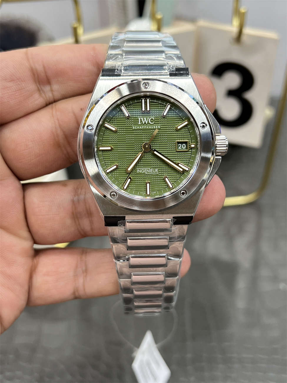 V7 공장 IWC 인제니어 레플리카 – 40mm 그린 다이얼 (10.8mm 슬림)