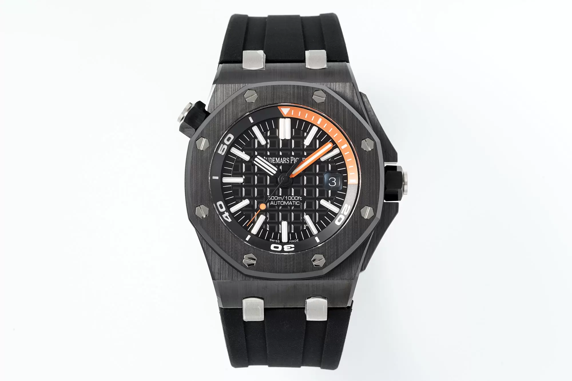 Audemars Piguet Royal Oak Offshore Diver 15707 Black Ceramic APS Factory 1:1 Best Edition SA3120 Super Clone