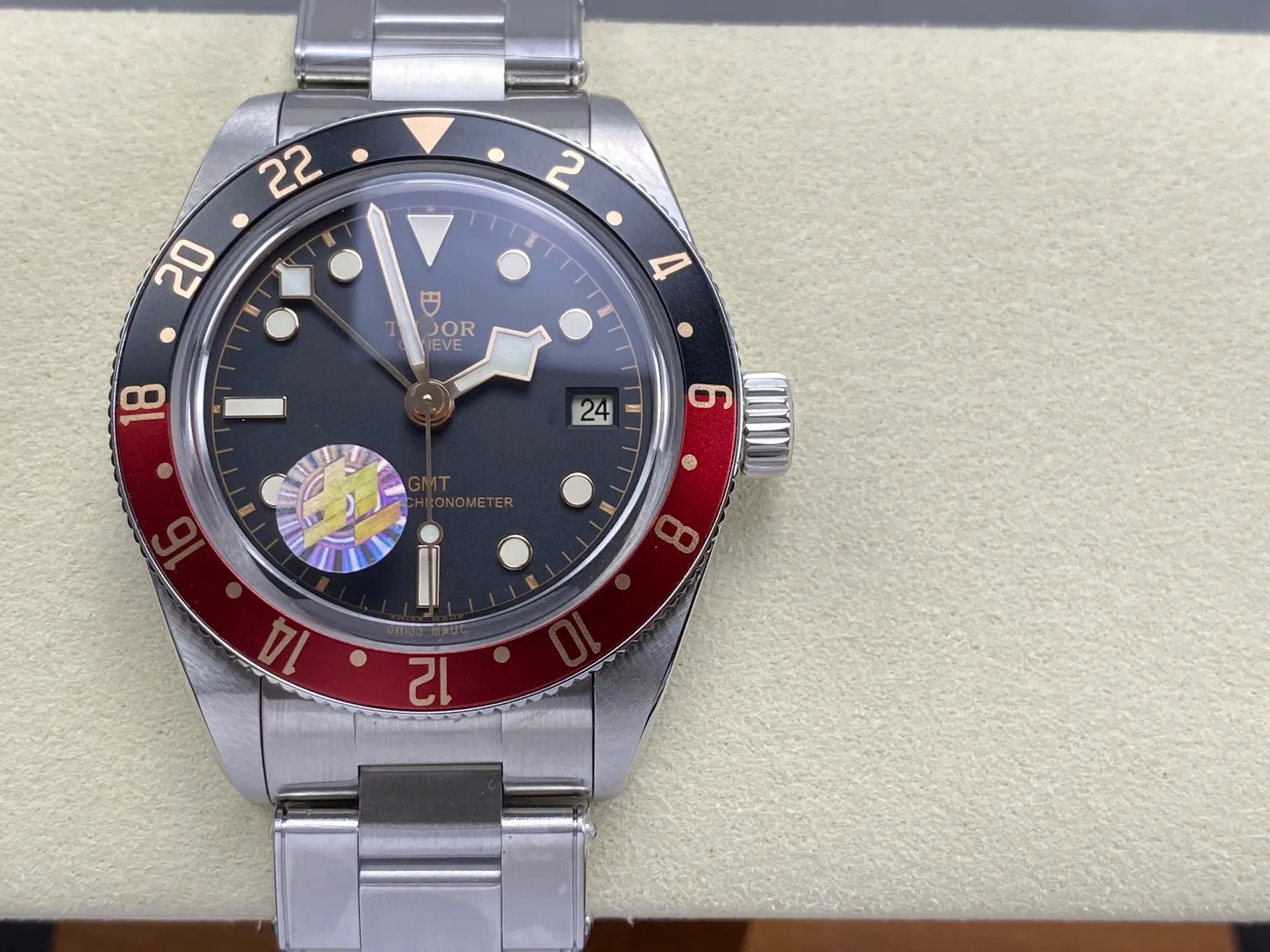 TUDOR 블랙 베이 7939G1A0-003 블랙/레드 베젤 스테인리스 스틸 V2 ZF 1:1 베스트 에디션 블랙 다이얼 오이스터 브레이슬릿 A2836