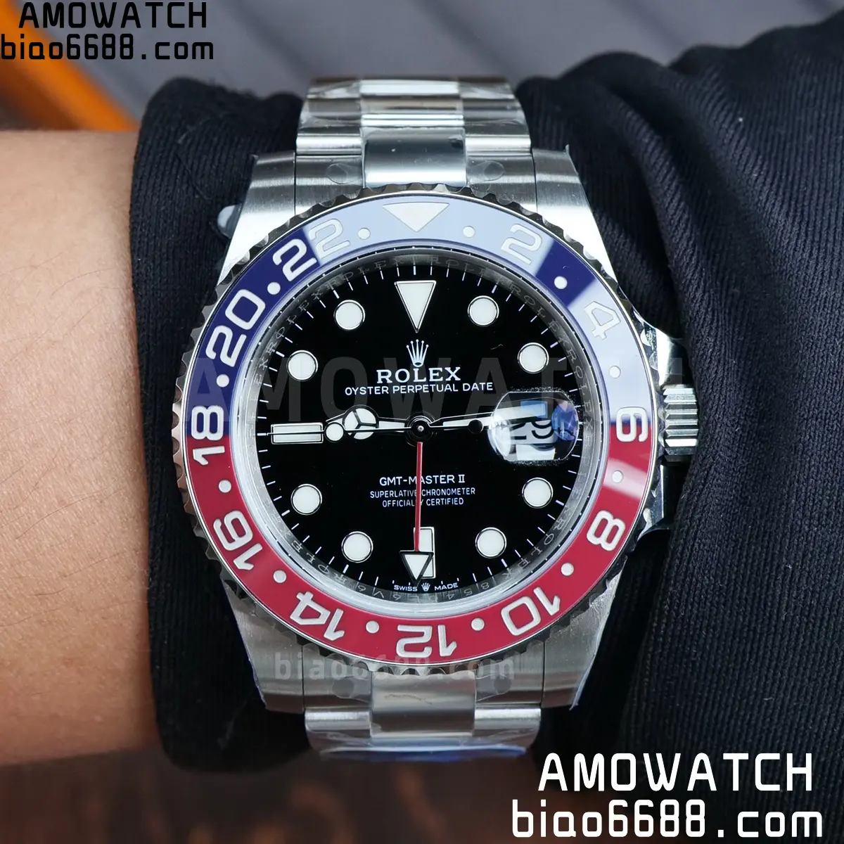 Rolex GMT-Master II 126710 BLRO 904L Steel ERF 1:1 Best Edition on Oyster Bracelet JH3285 (Free Sprung)
