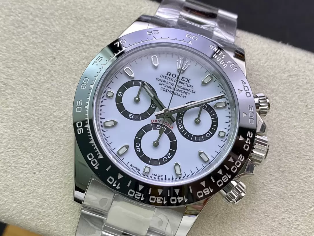 Rolex Daytona 116500 Clean Factory 1:1 Best Edition 904L SS Case and Bracelet White Dial SA4130 V2 - Image 4