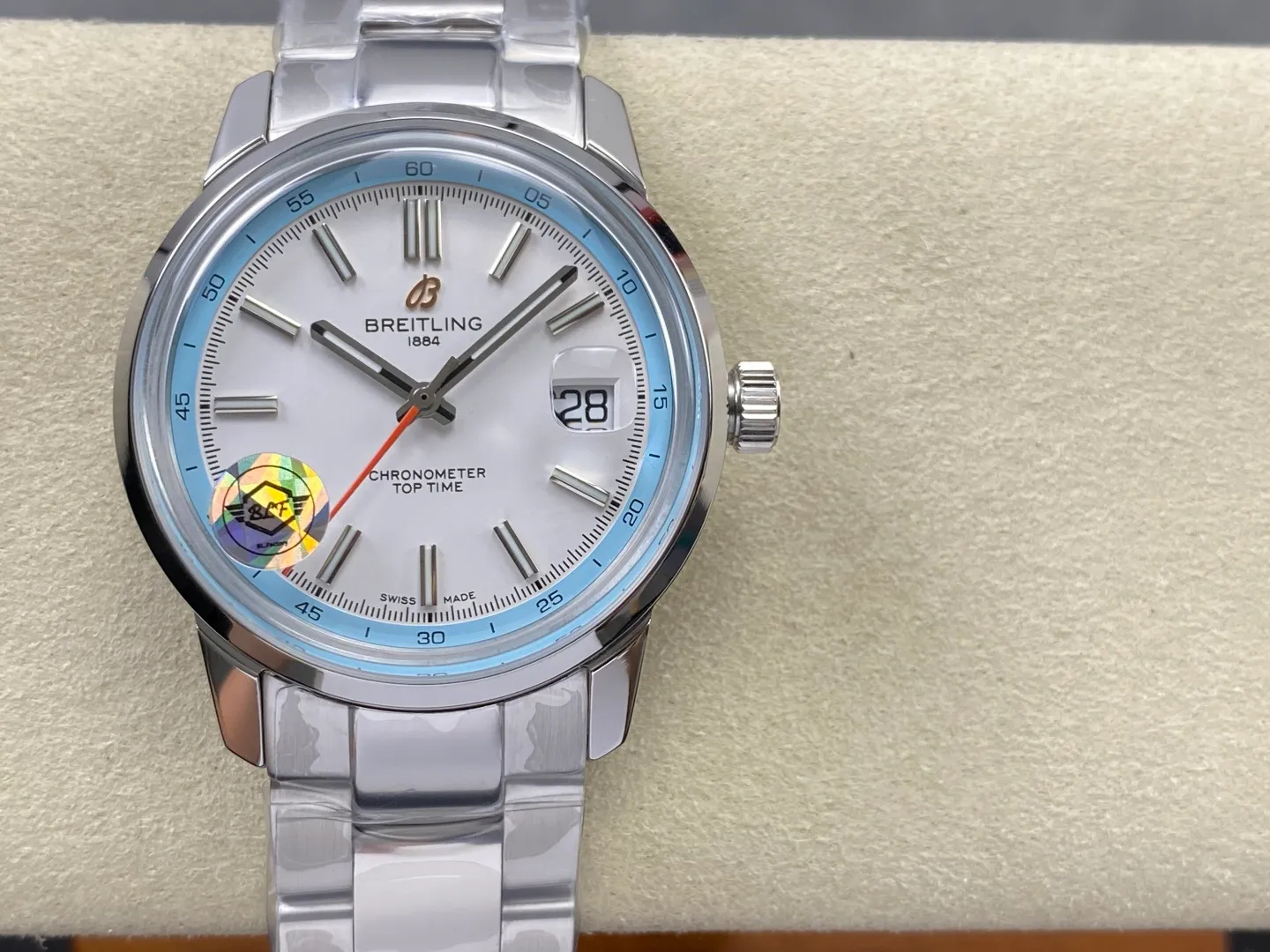 Breitling Top Time B31 BLF 1:1 Best Edition White Dial on SS Bracelet AB31
