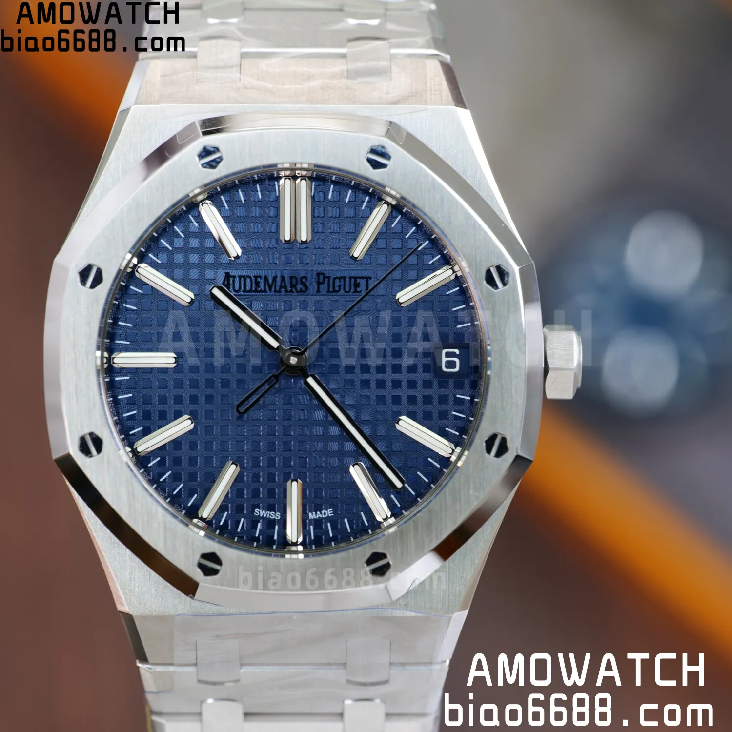 Custom Made AP Royal Oak 15510 SS TOP Factory （SW Factory Blue Dial、 DEEP Crystal）