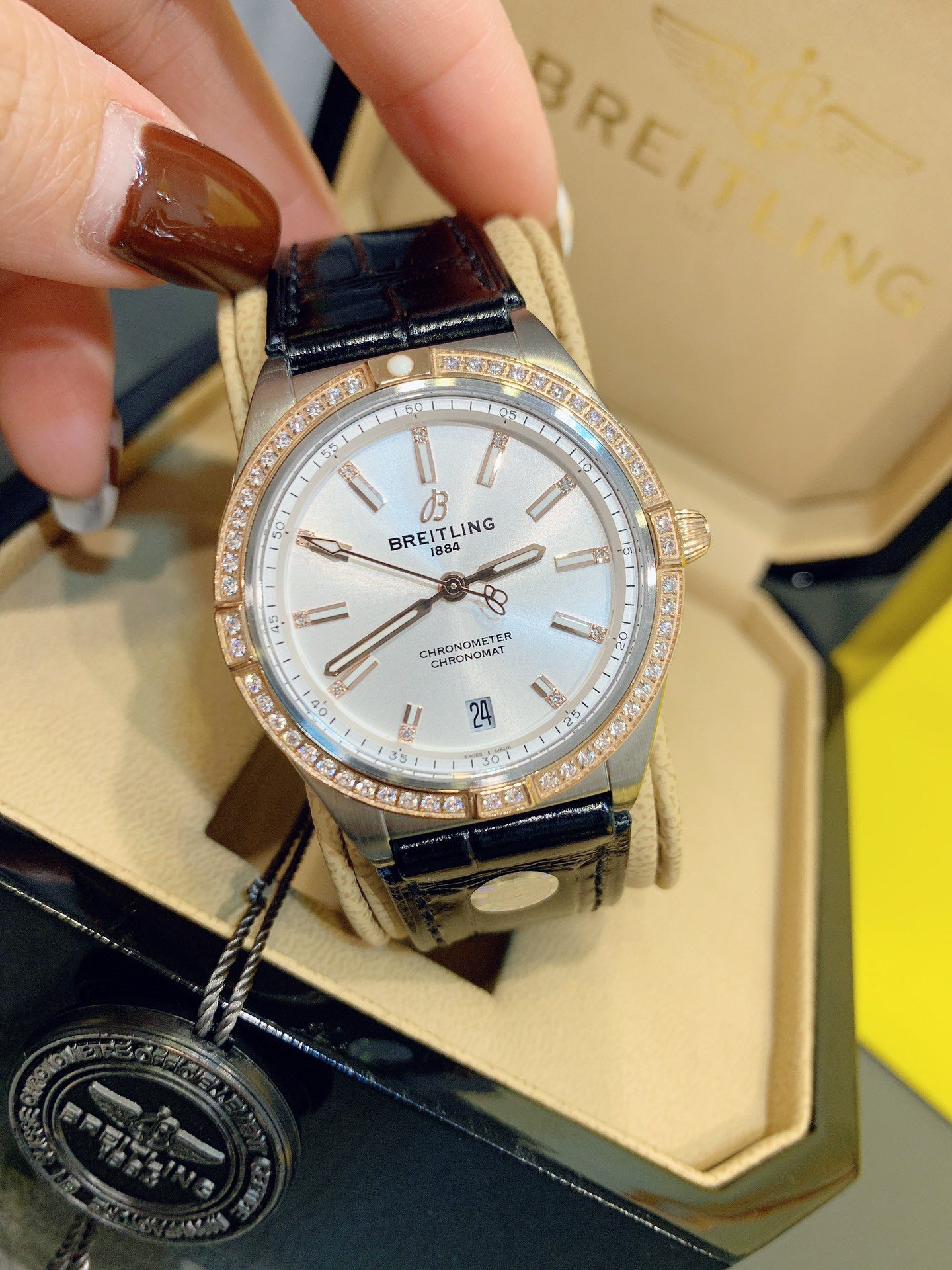 Breitling CHRONOMAT AUTOMATIC 36 U10380591A1U1 1:1 Best Edition Ladies Diamond Watch - Image 5